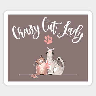 Crazy Cat Lady Funny Magnet